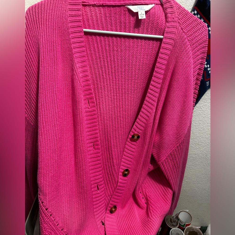Vibrant Pink Cardigan